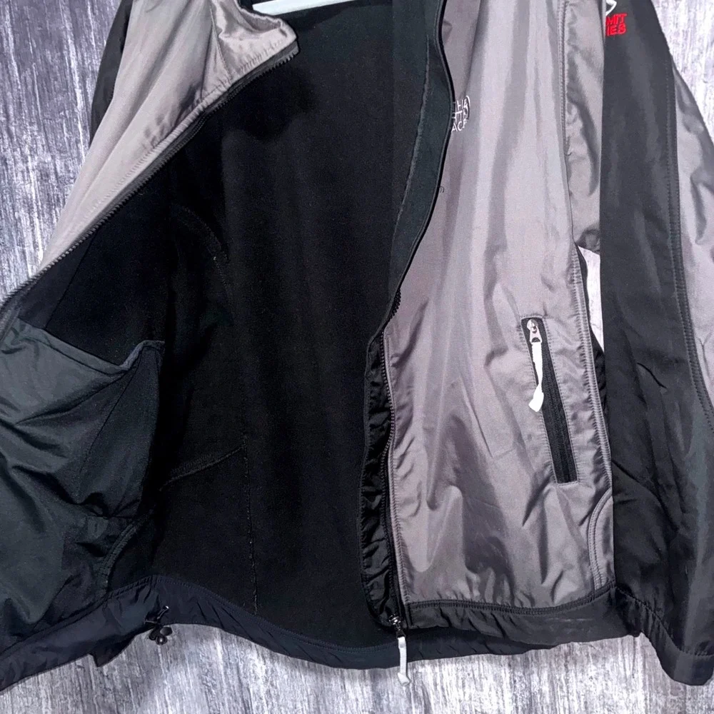 The North Face Summit Series Windstopper Jacket Men's Size L Gray Black Full Zip